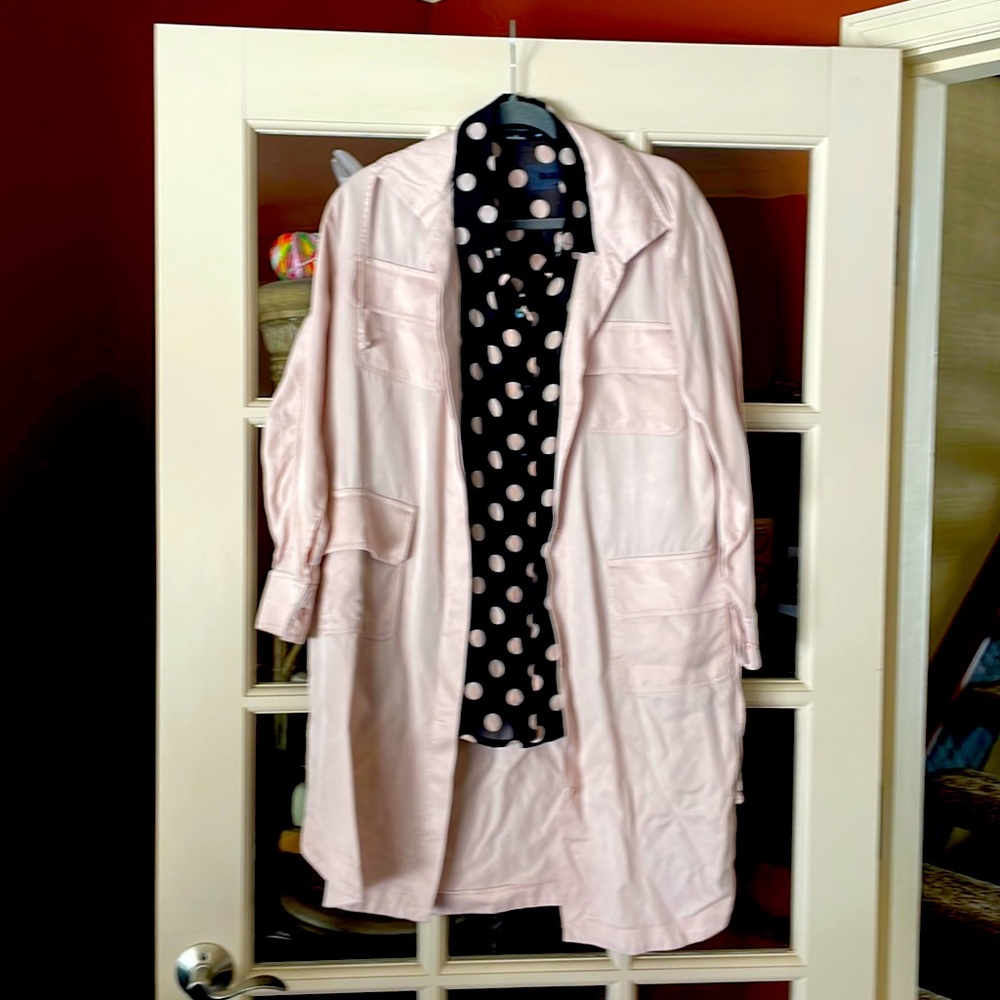 Sanctuary blouse paired with BB Dakota jacket
